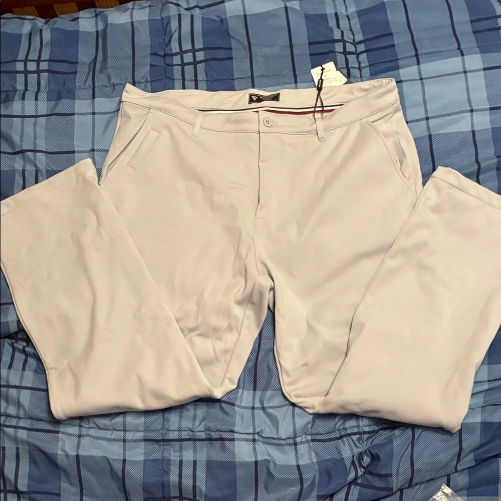 NWT Maelreg Men’s Performance Proflex Gray Pants 38 X 32 wicking sun smart